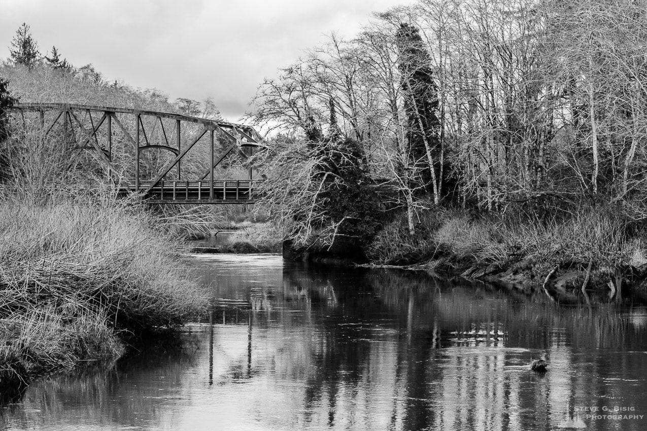 Bridge Over The Humptulips River, Washington, Winter 2017 